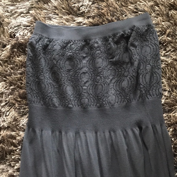 Comfy dark gray tube top maxi dress - Picture 4 of 6